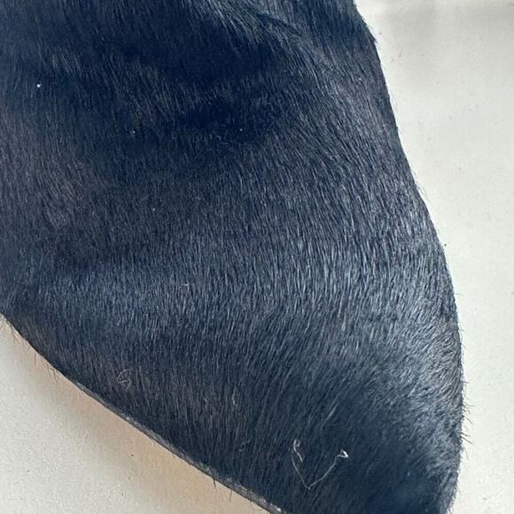 Ava & Aiden Ankle Boots Size 8.5 Black Faux Fur 4in Heel Goth Y2K Witchy Cosplay - Picture 2 of 10